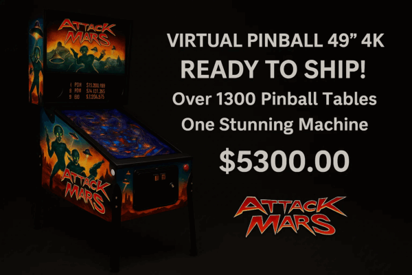 🎯 Virtual Pinball 49" 4K – Ready to Ship!