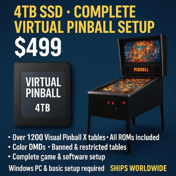 🎮 Virtual Pinball 4TB SSD Boot Drive