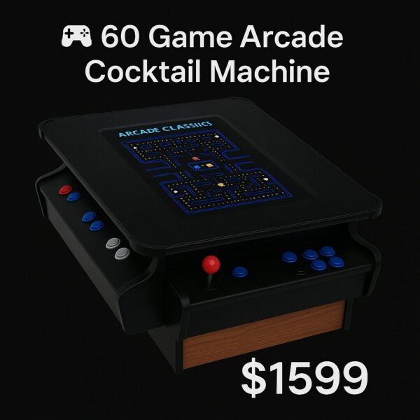 Cocktail Arcade Machine – 60 Classic Games | Retrocade.store