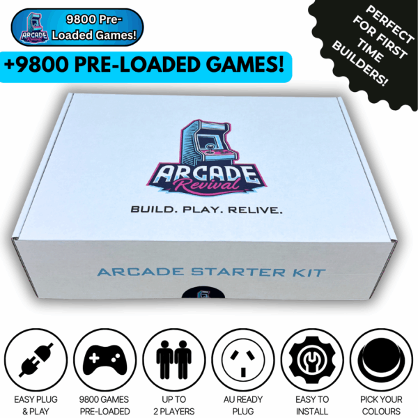 Plug & Play Arcade Kit with 9800 Games – Easy DIY Setup