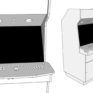 2 Player Arcade Cabinet Plans (Full Size DIY PDF + 3D CNC Files)