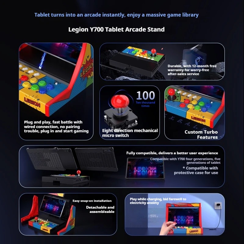 Retro Arcade Fight Stick Dock for Switch 2, Switch & OLED - Image 5