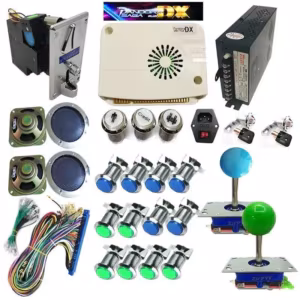 Pandora Saga DX 9800-in-1 DIY Arcade Kit | JAMMA Box | Illuminated Buttons & Joystick | Bartop Game Console