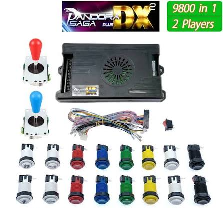 9800 in 1 Saga DX Arcade Kit 2 Player Pandora DIY Set