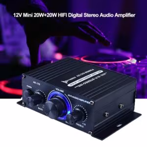 12V Mini HIFI Stereo Amplifier – 2x20W Dual Channel