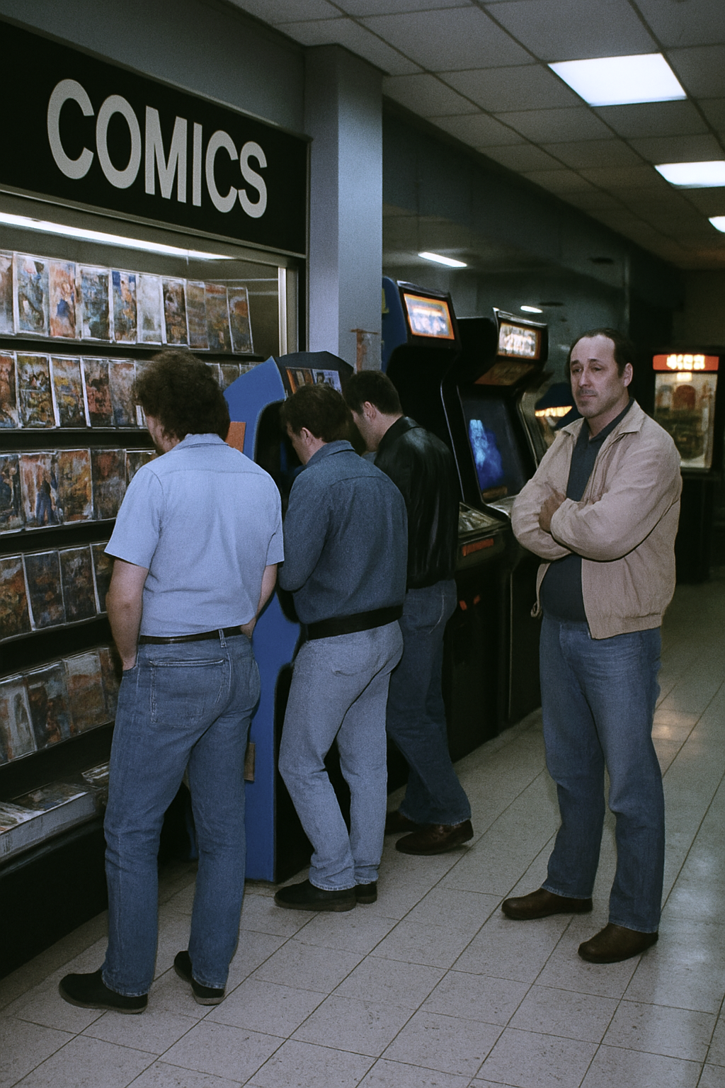 Comic book shops beside arcades second image