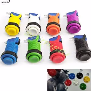 8pcs American Happ Style Push Buttons 28mm