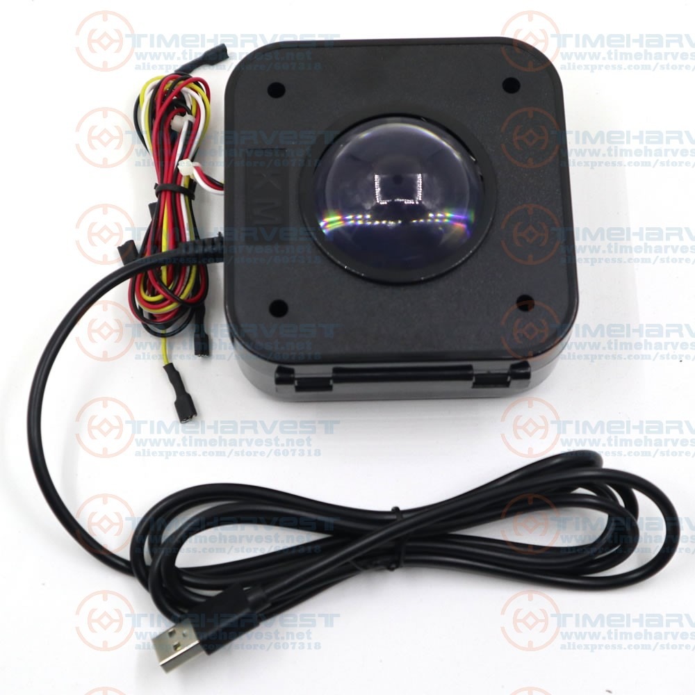 2-Inch USB LED Trackball Mouse for Arcade – Windows, Linux & Android