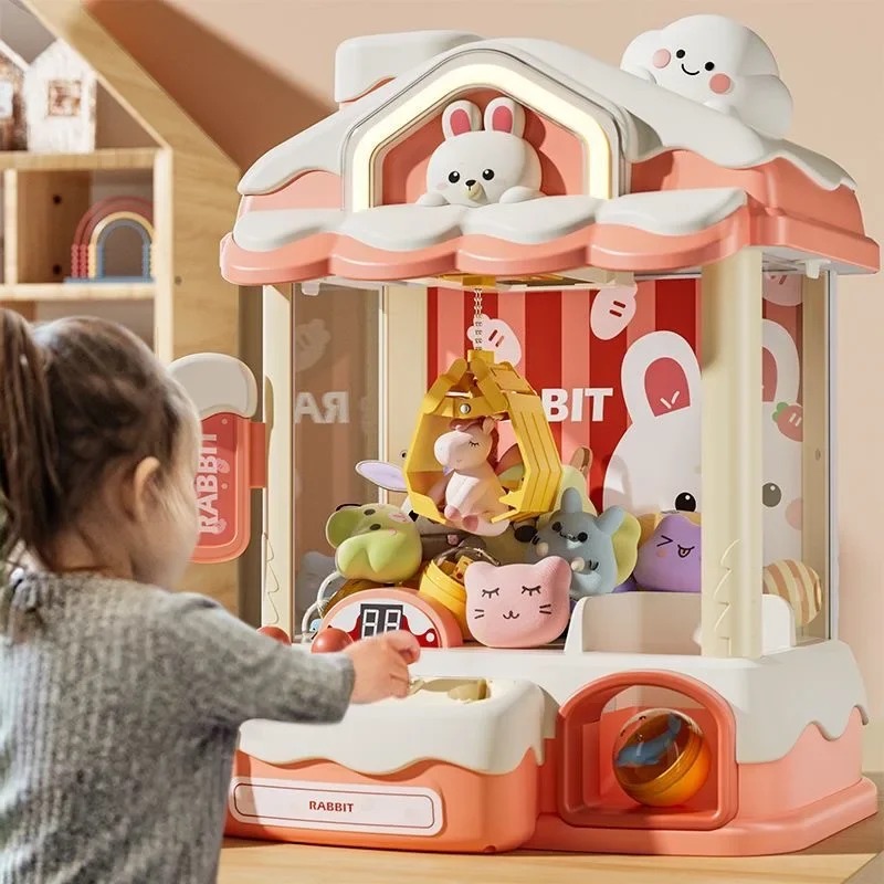 Mini Claw Machine Arcade Toy for Kids – Coin Operated Prize Crane Game