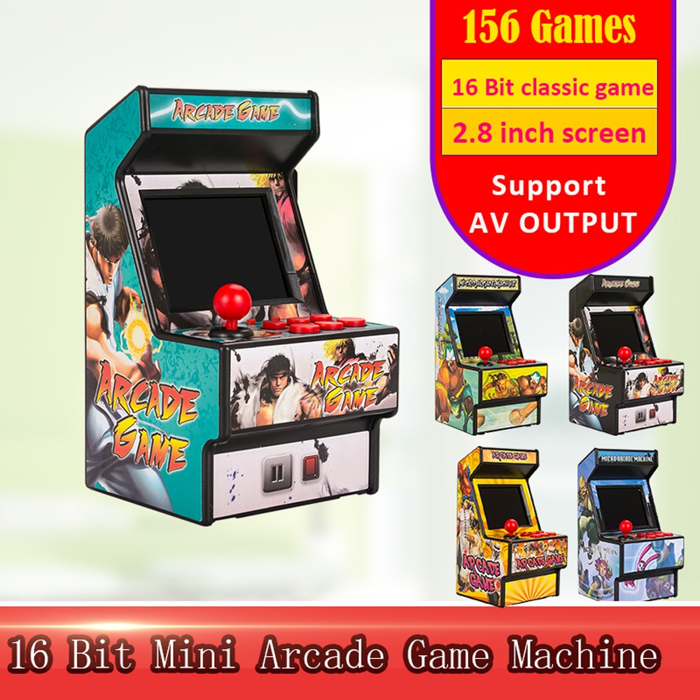 16 Bit Portable Handheld Game Console – 156 Built-In Retro Sega Games Mini Arcade Player