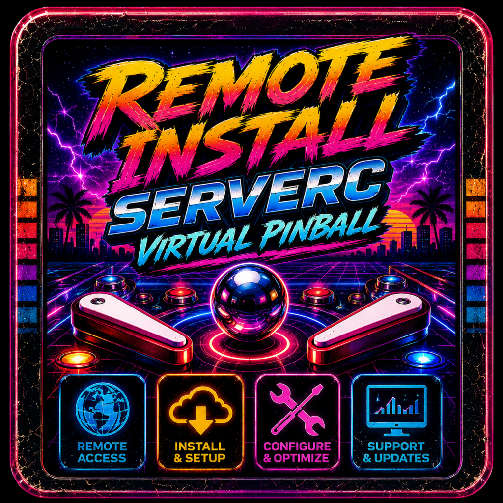 Remote Virtual Pinball Installation & VPX Setup