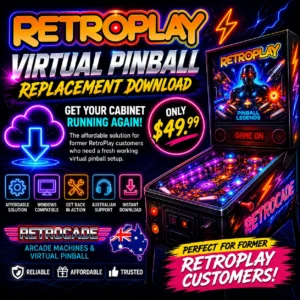RetroPlay Virtual Pinball Replacement Download | RETROCADE