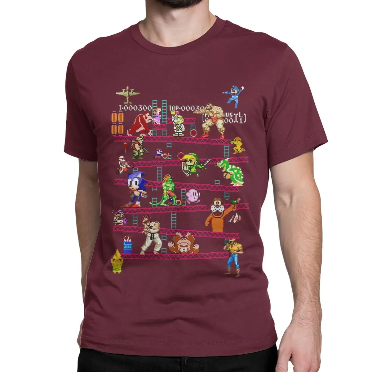 Arcade Game Collage T-Shirt - Image 6
