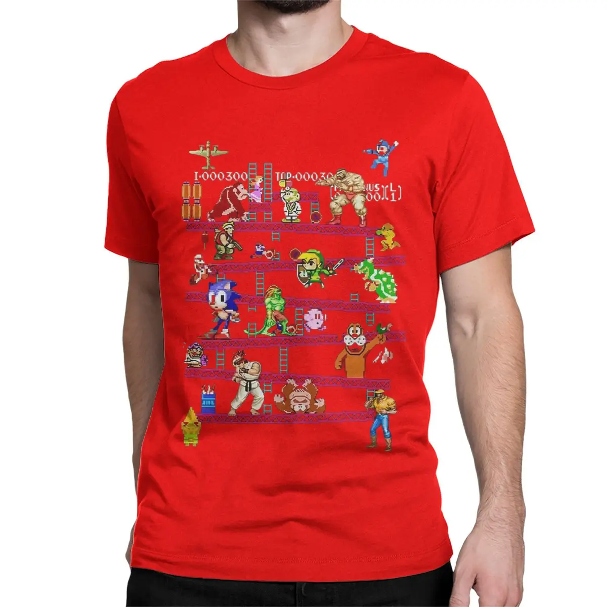 Arcade Game Collage T-Shirt - Image 4