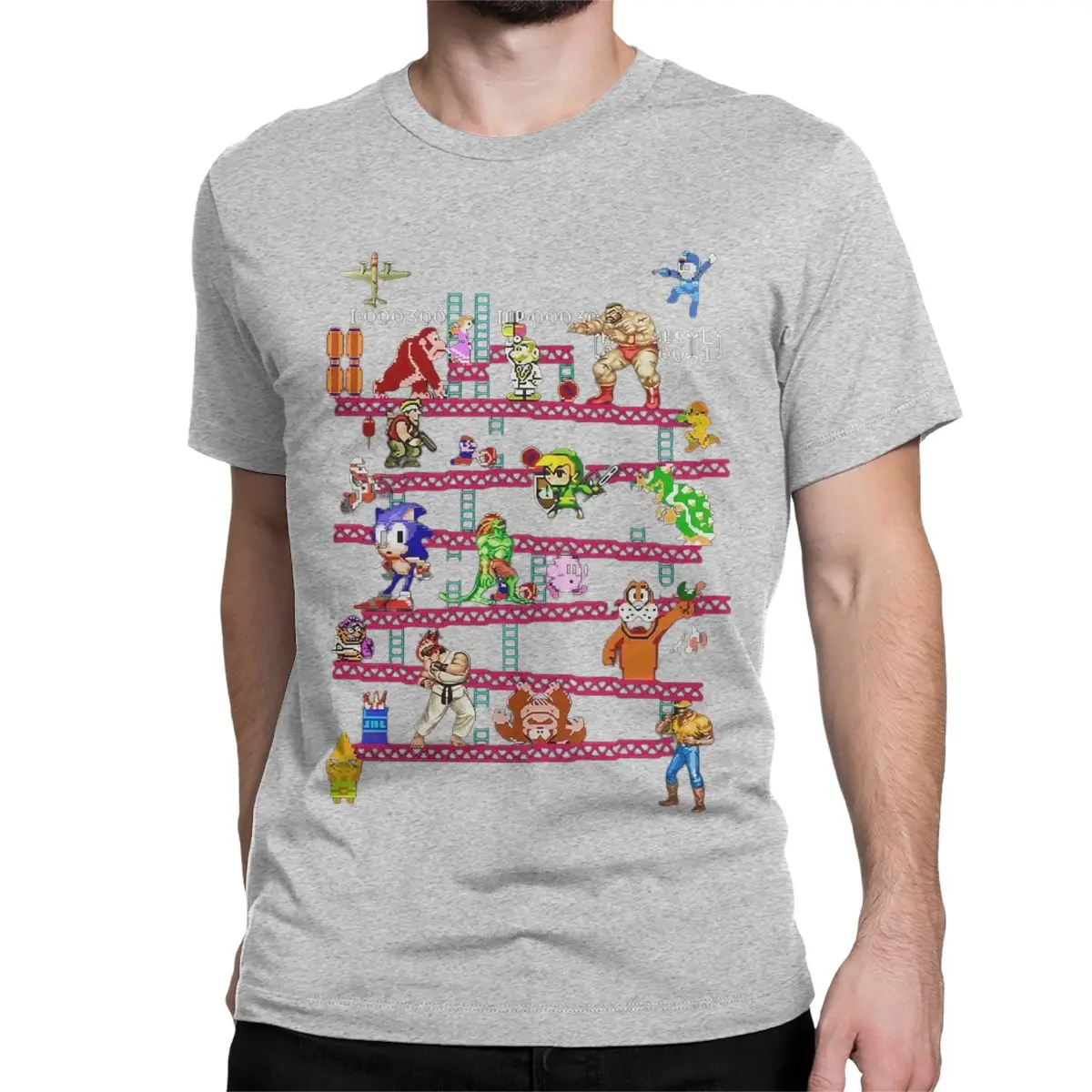 Arcade Game Collage T-Shirt - Image 3