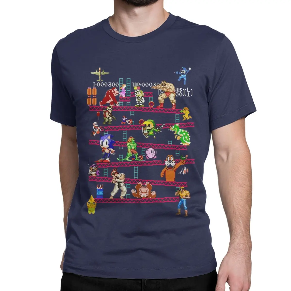 Arcade Game Collage T-Shirt - Image 2