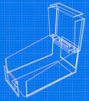 Cabinet planning blueprint icon