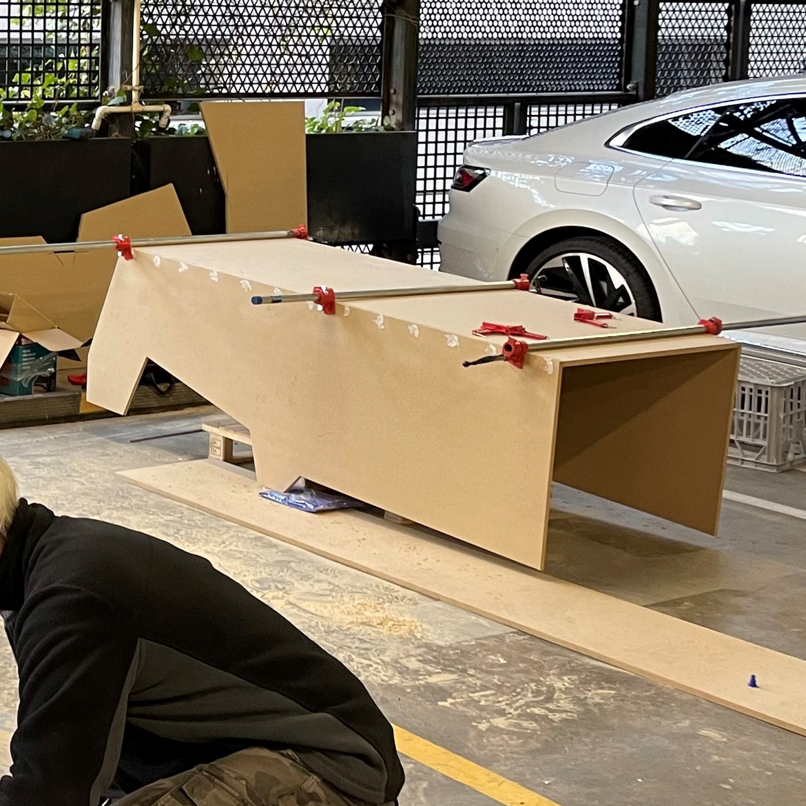 4.3 Back segment attached to sides