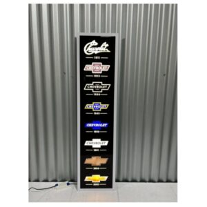 Chev Logo History LED Wall Hanging Light