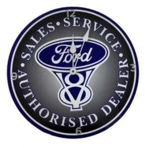 Ford V8 Metal Clock