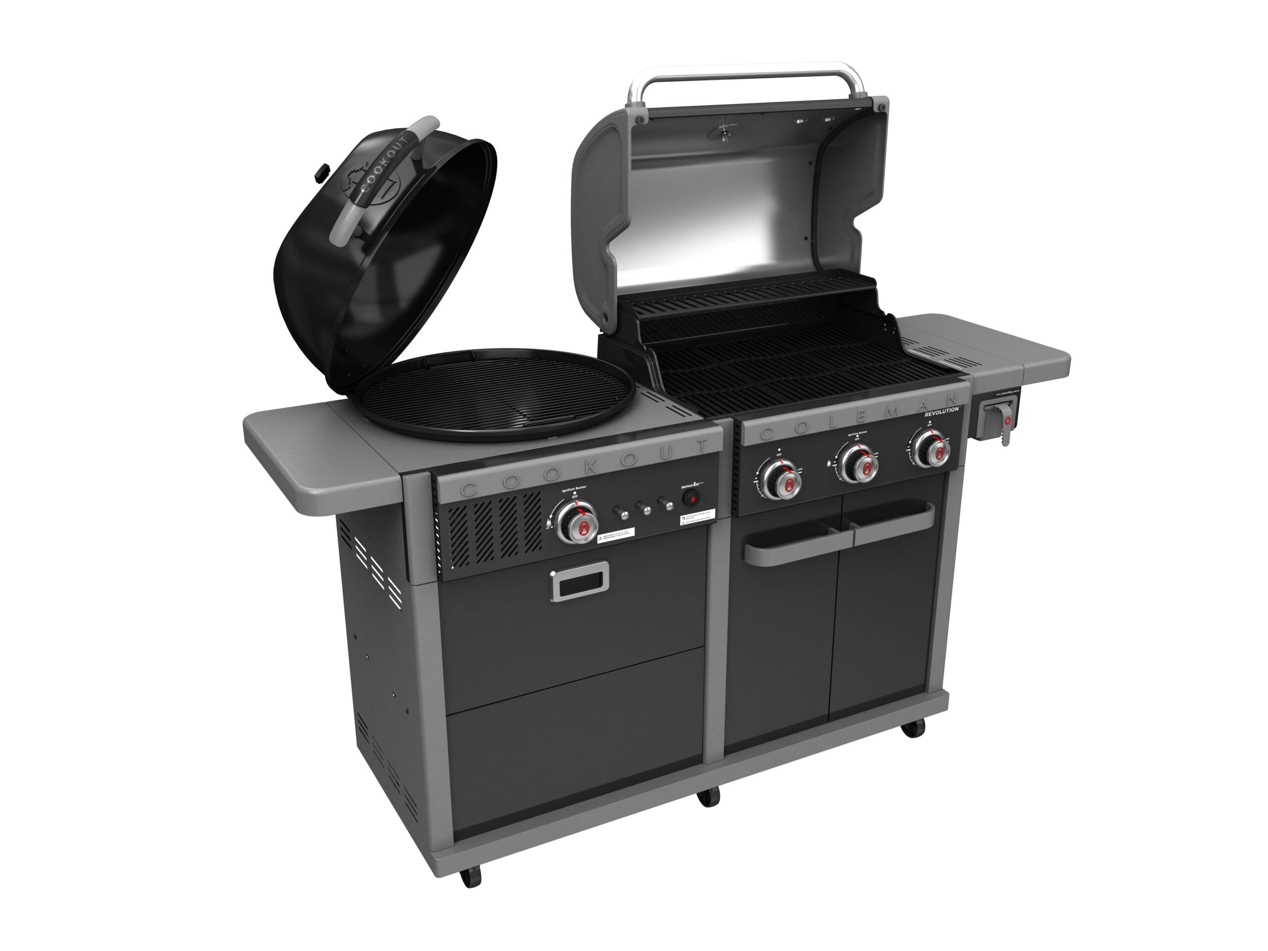Coleman Revolution Dual Fuel BBQ - Black Gloss