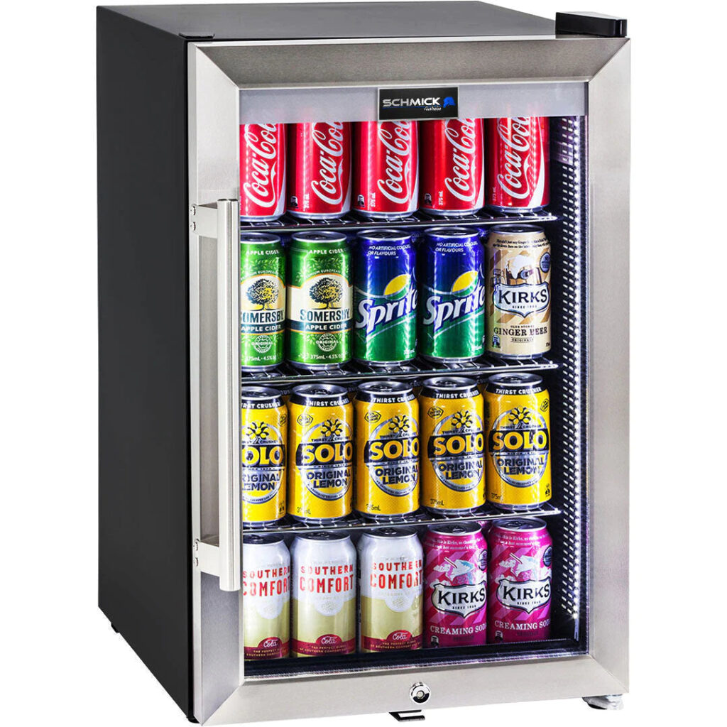 Schmick Tropical Triple Glazed Outdoor Glass 70L Bar Fridge