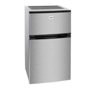 Teco 84L 2 Door Silver Bar Fridge