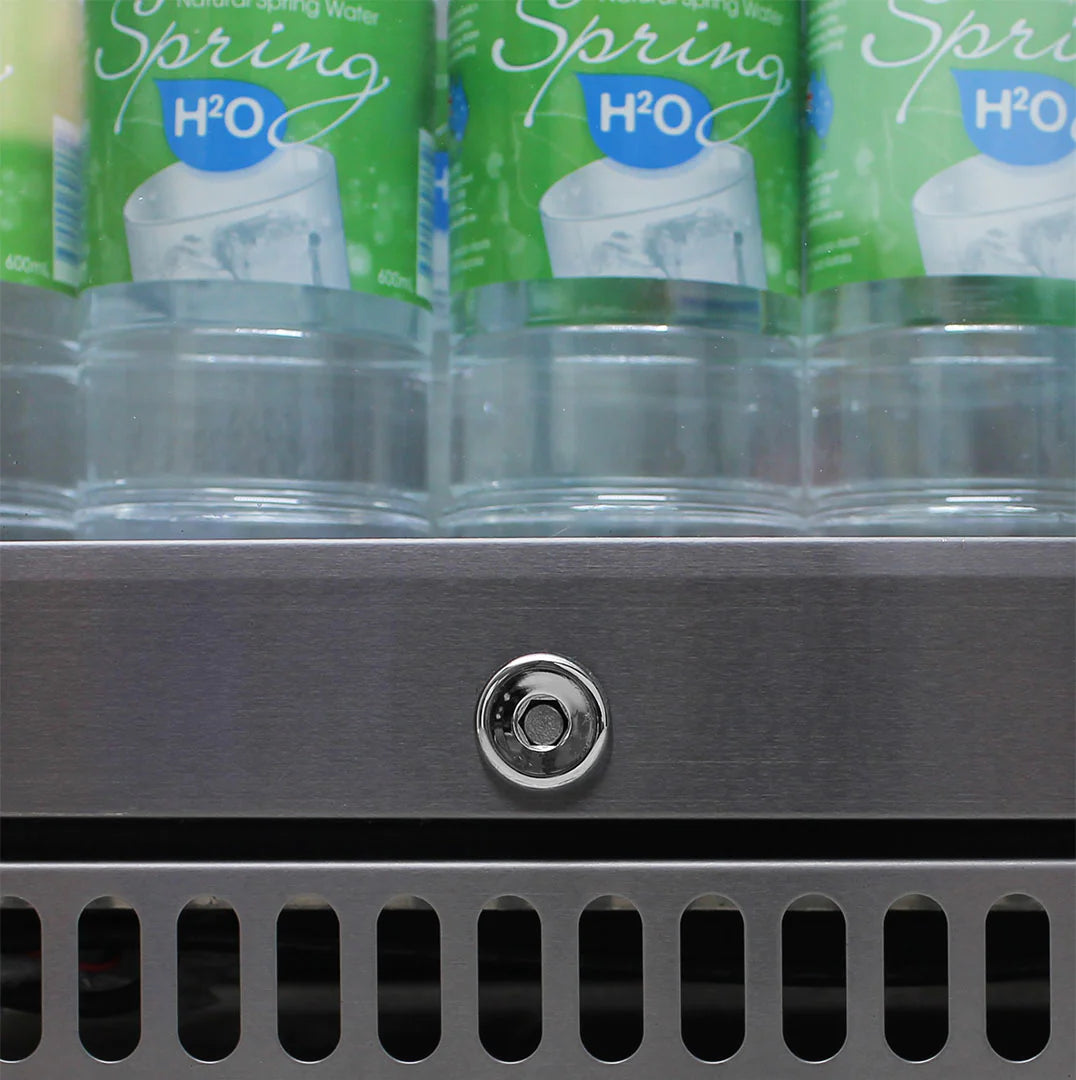 Schmick 304 Stainless Steel 118L Bar Fridge With Heated Glass