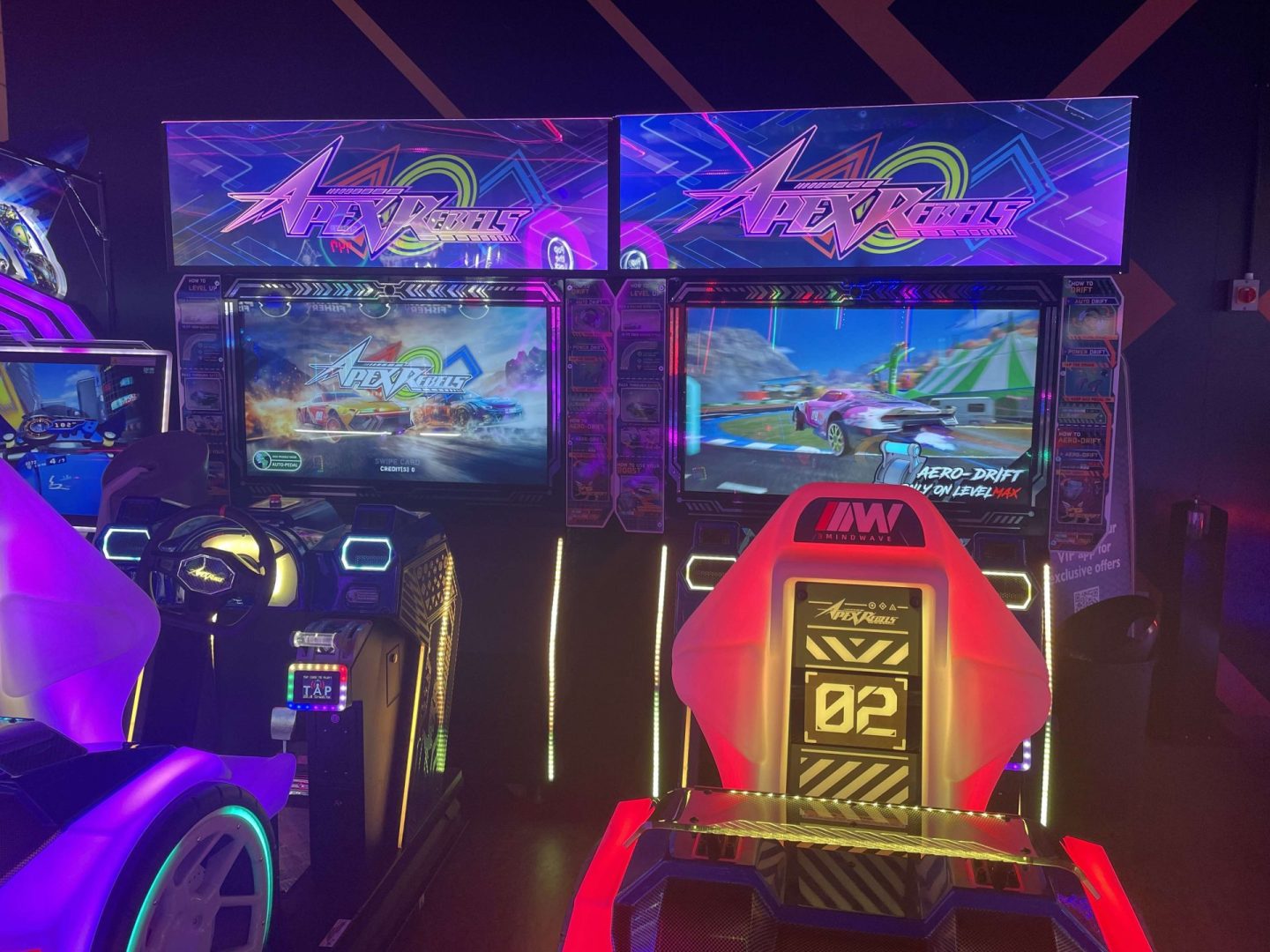 Shinichi Ogasawara's latest work Apex Rebels, on test at Gravity MAX Wandsworth, late 2023.