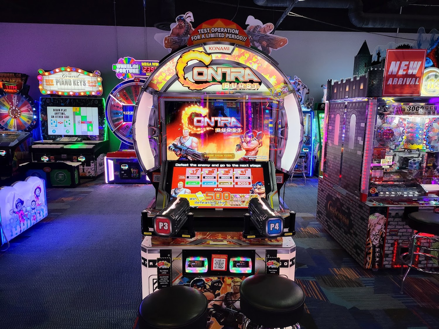 Contra Burst on test at Round1 Puente Hills Mall
