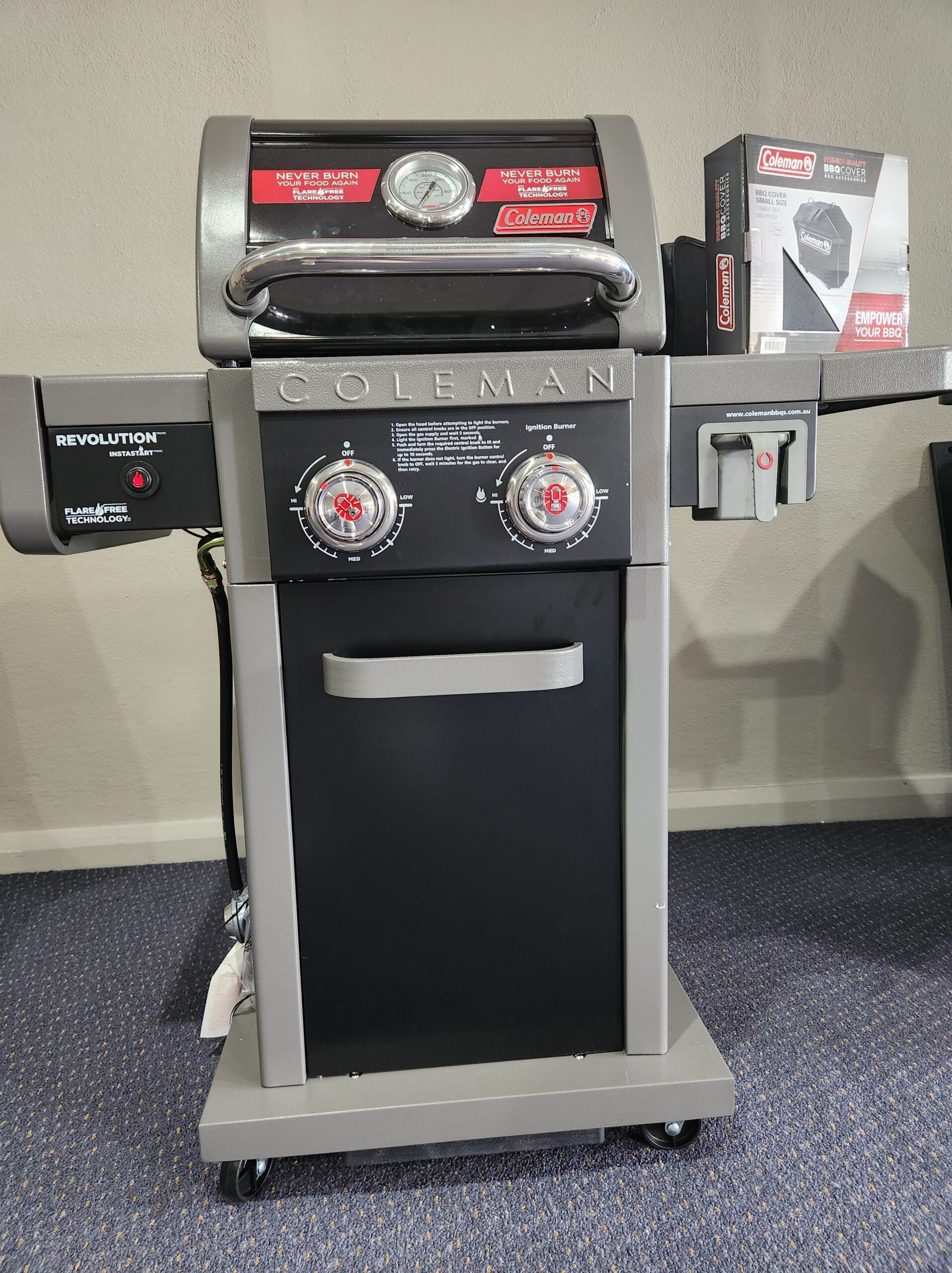 Coleman Revolution 2 Burner BBQ - Black Gloss