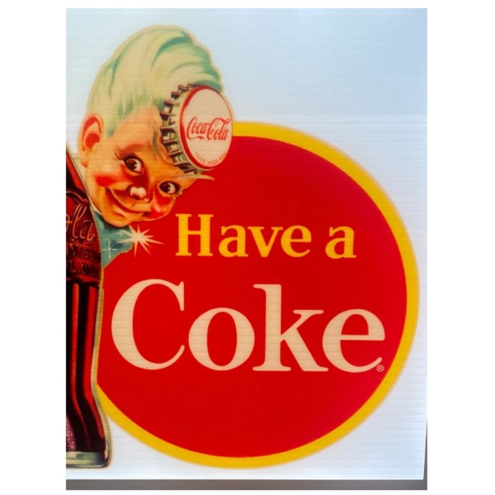 Coca Cola Flat Panel LED Light Up Sign