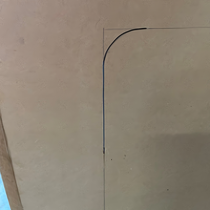 6.4 Rounding corners of access door