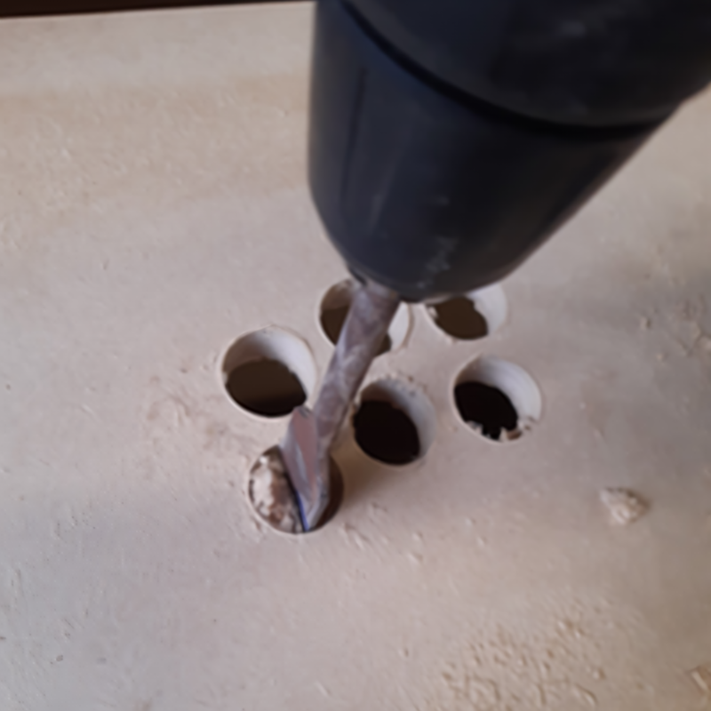 8.5 Drilling button holes