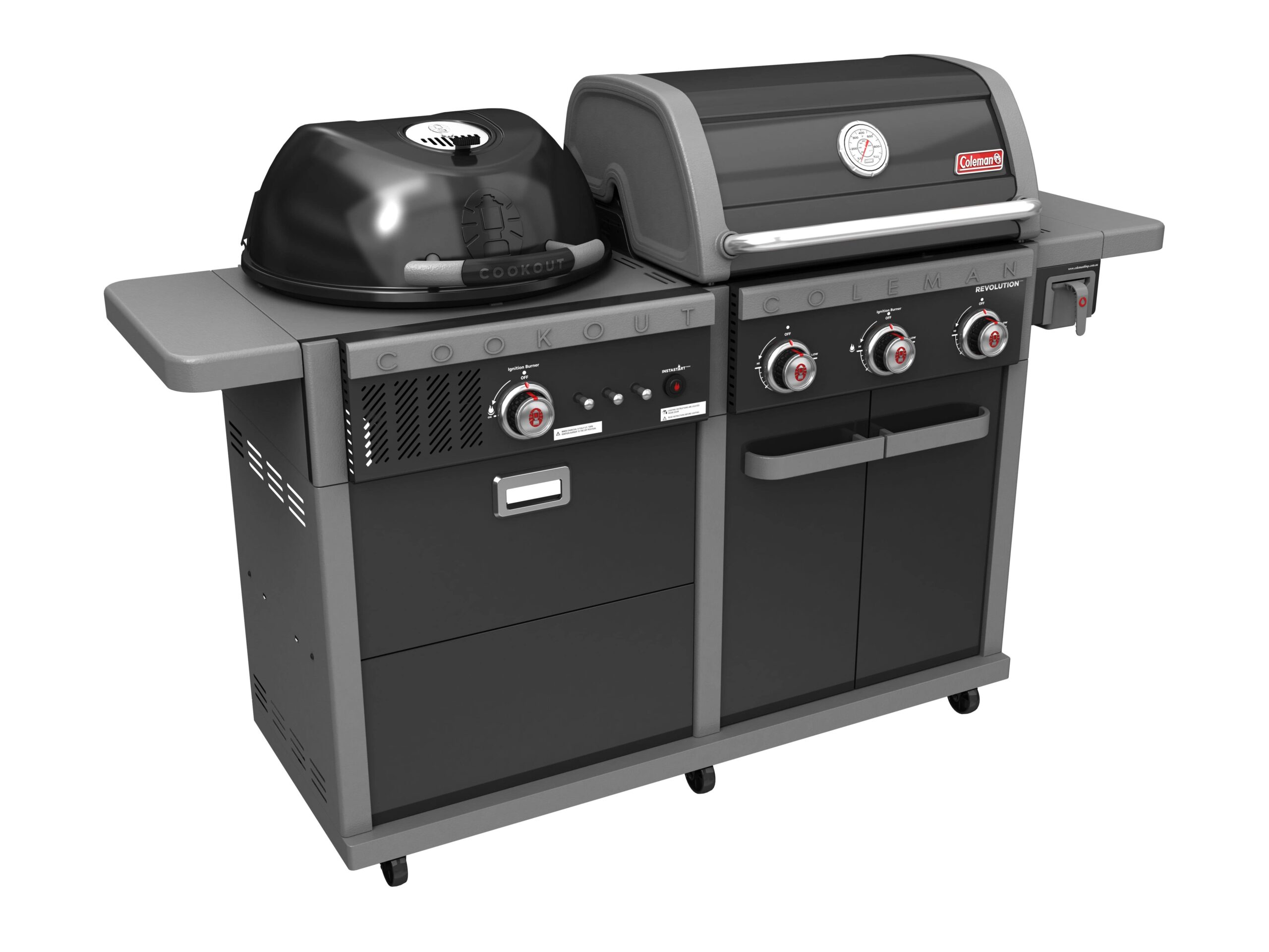 Coleman Revolution Dual Fuel BBQ - Black Gloss
