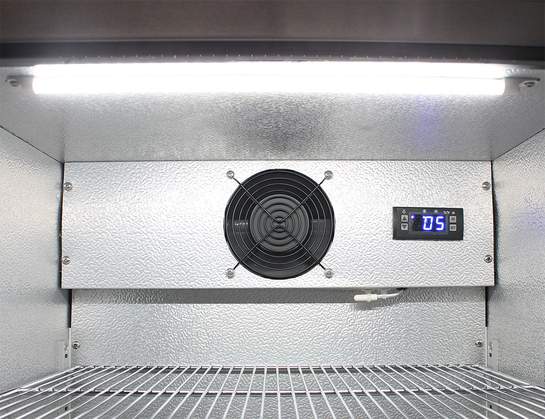 Schmick Black 118L Bar Fridge With Heated Glass Door