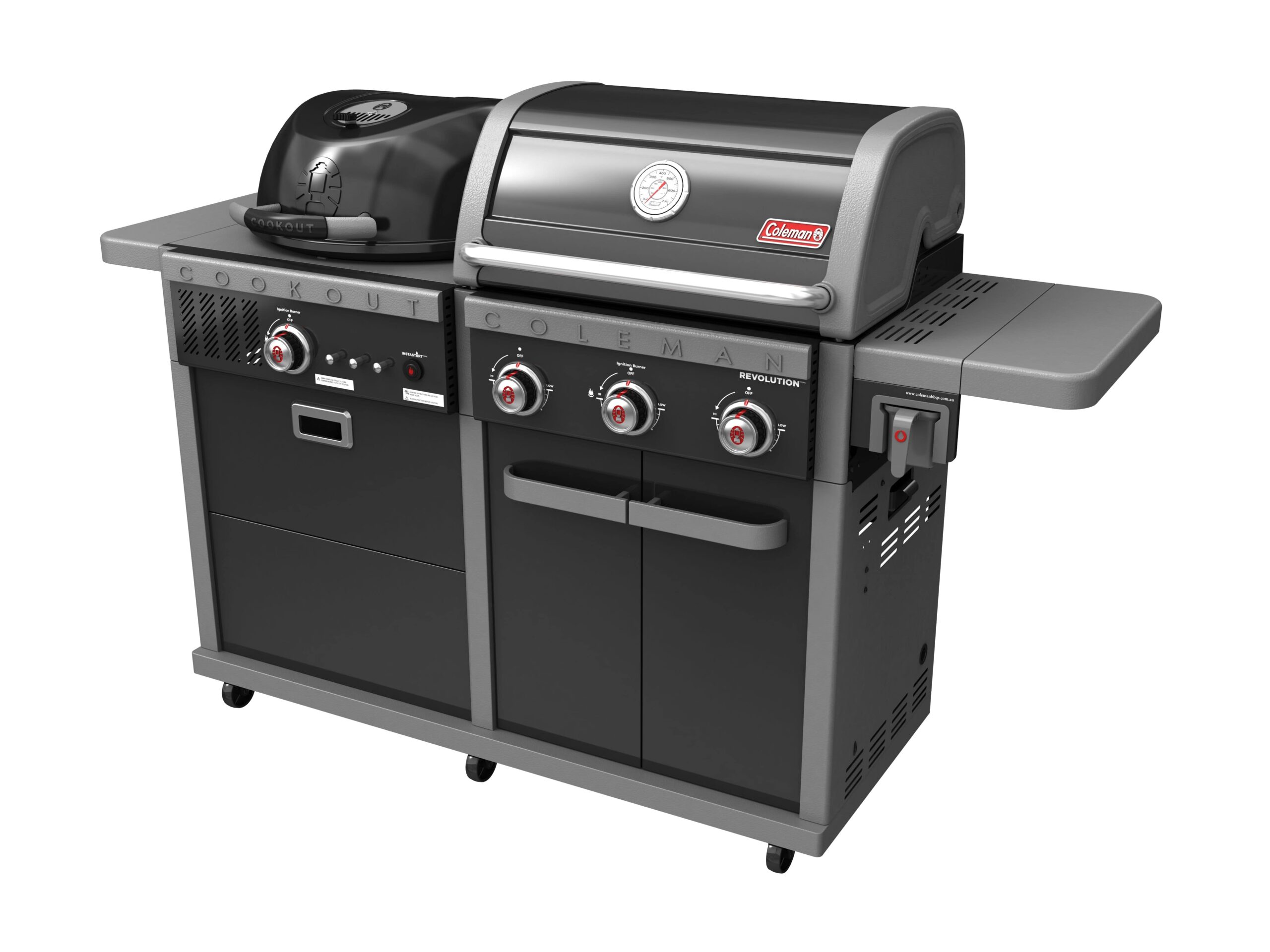 Coleman Revolution Dual Fuel BBQ - Black Gloss