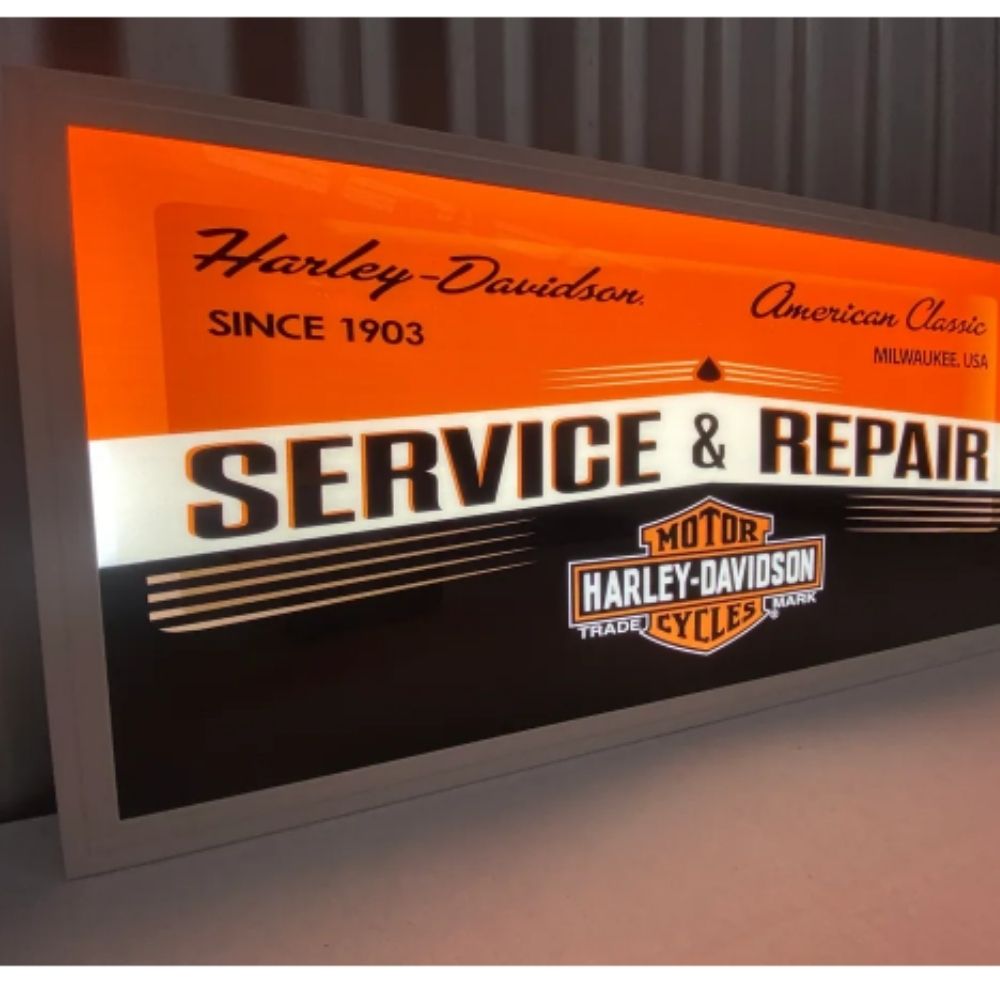 Harley Davidson LED Flat Panel Light Sign