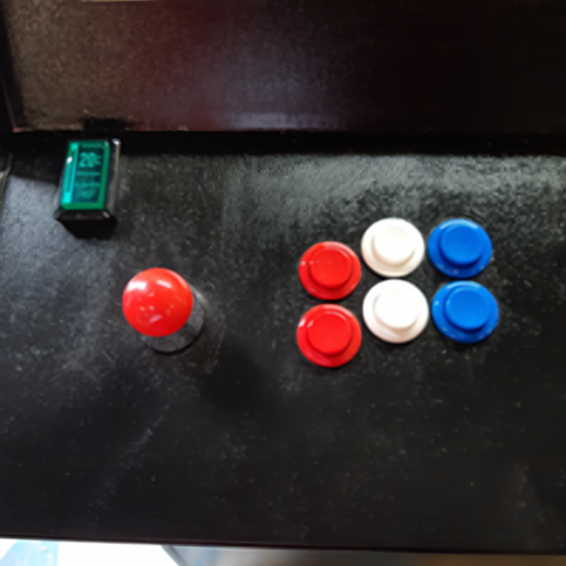 14.5 Player one control buttons installed