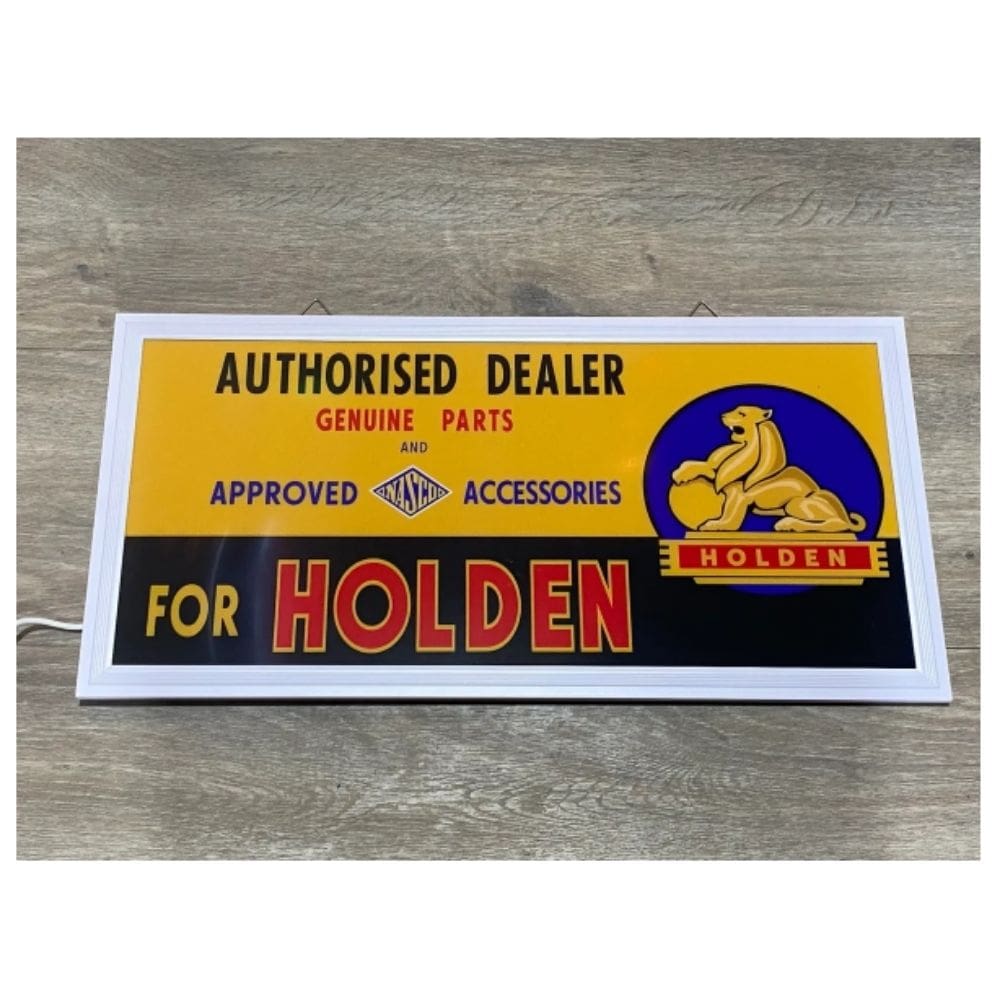 Holden Nasco Parts LED Flat Panel Light Sign