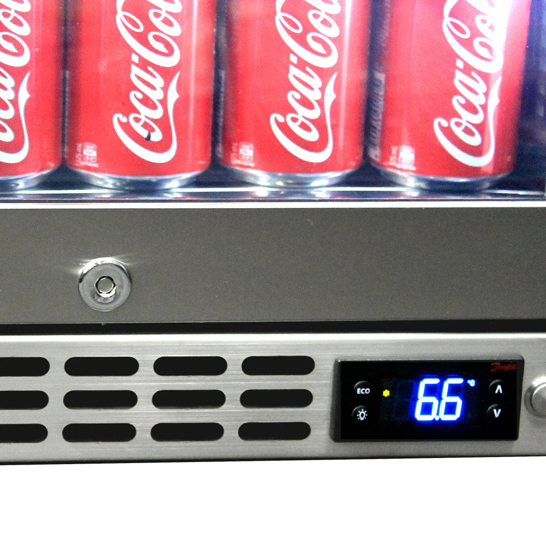 Schmick Quiet Front Venting Stainless Door 132L Bar Fridge