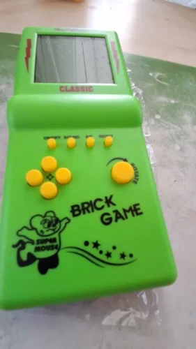 Retro Mini Brick-Style Handheld Gaming Console – Portable Multi-Game System photo review