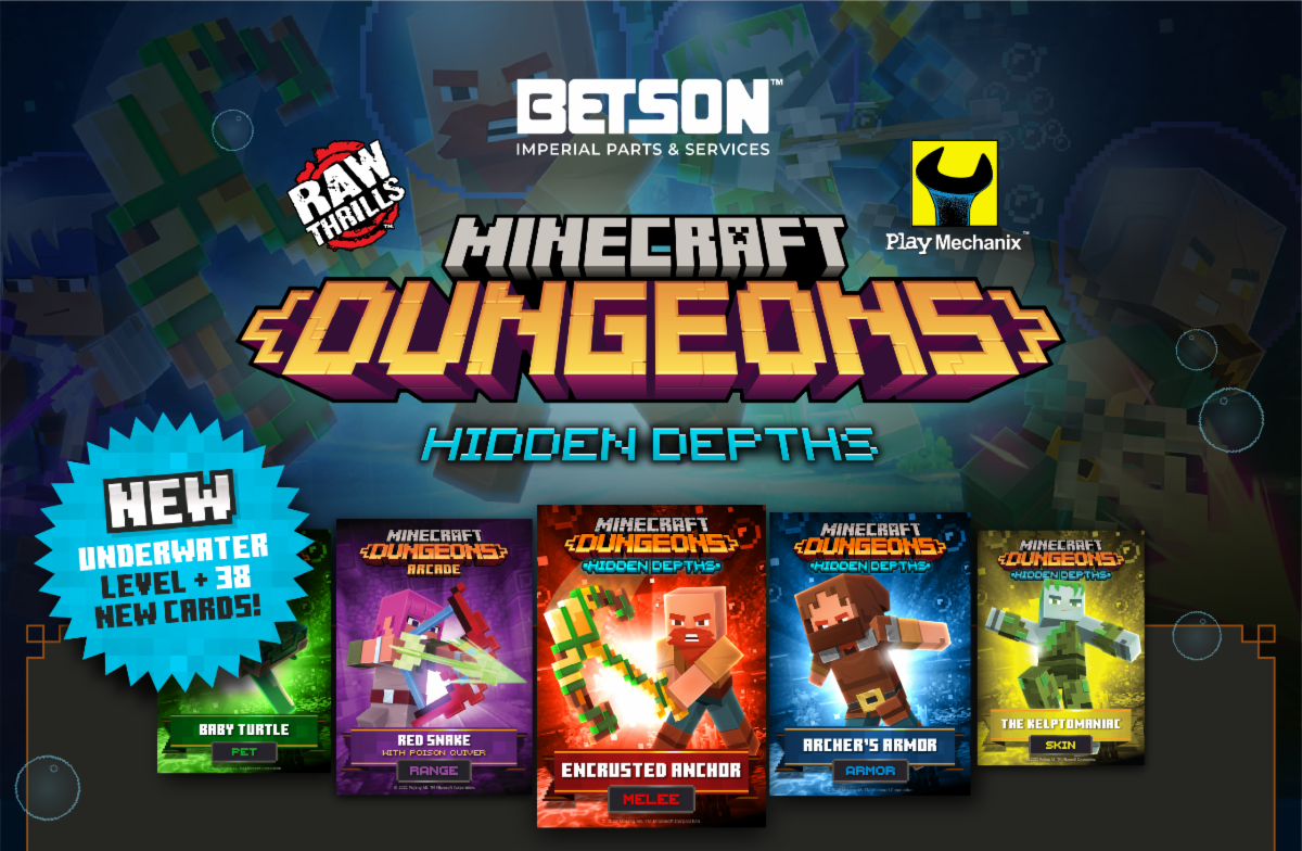 Minecraft Dungeons Arcade Adds Series 2 Cards and Hidden Depths