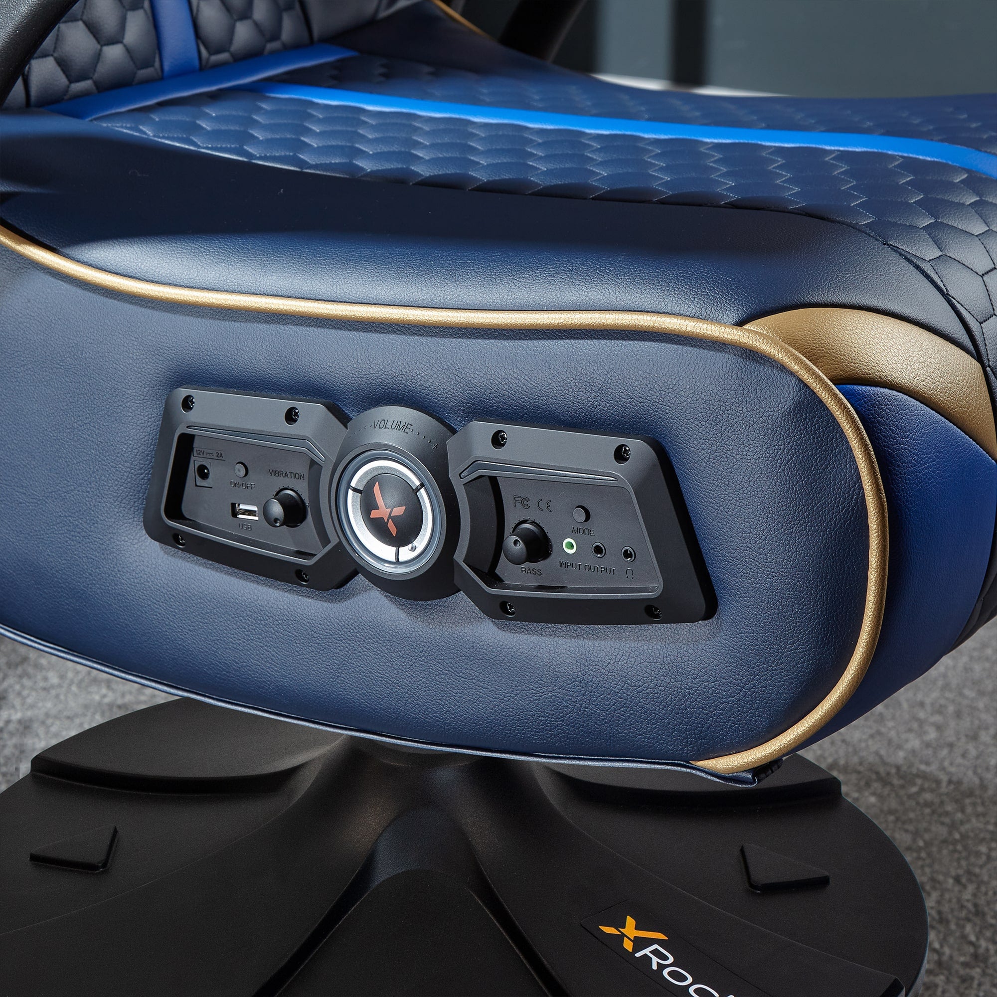 X Rocker Adrenaline 2.1 Bluetooth Audio Gaming Chair with Vibration