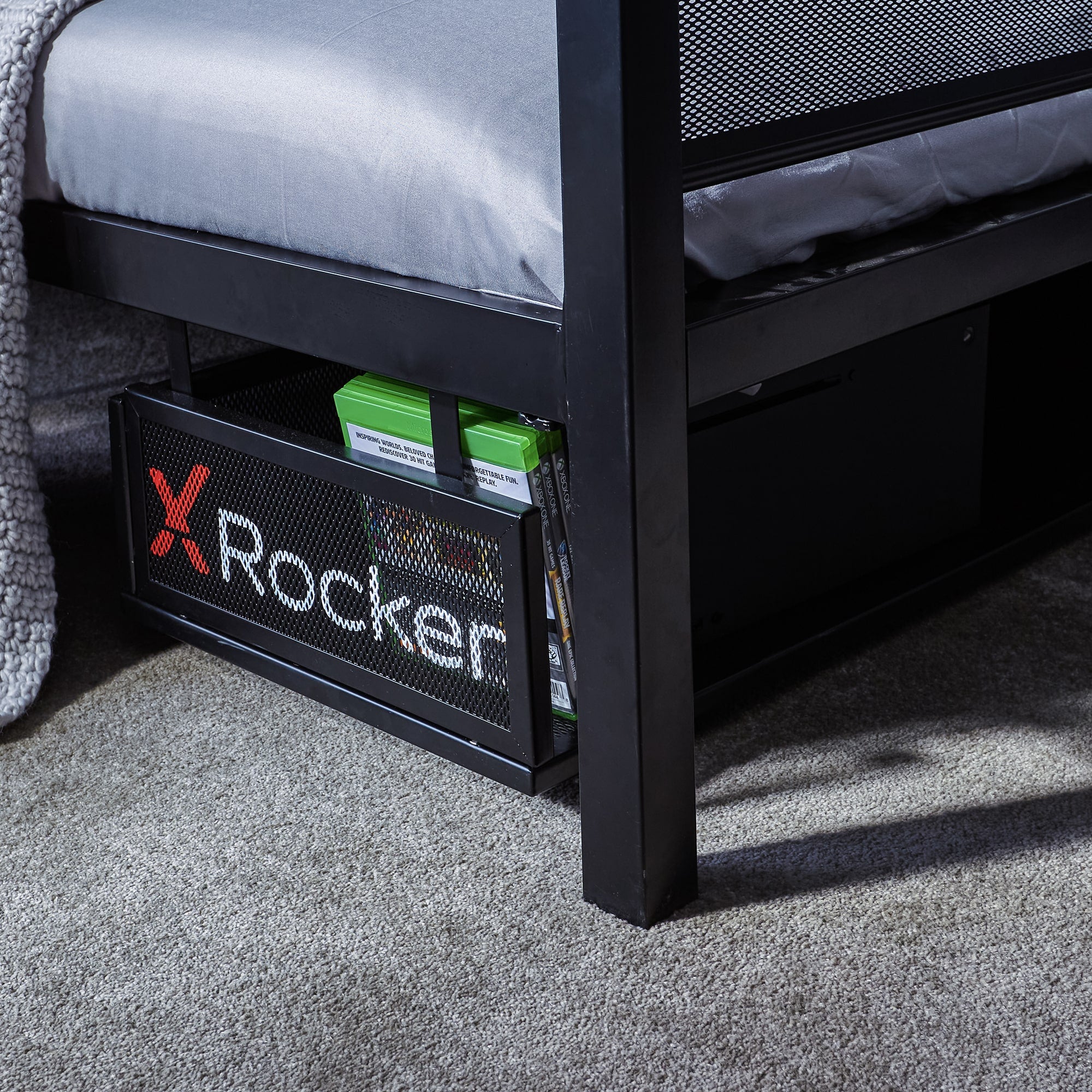 X Rocker Basecamp Gaming Double Bed - Black