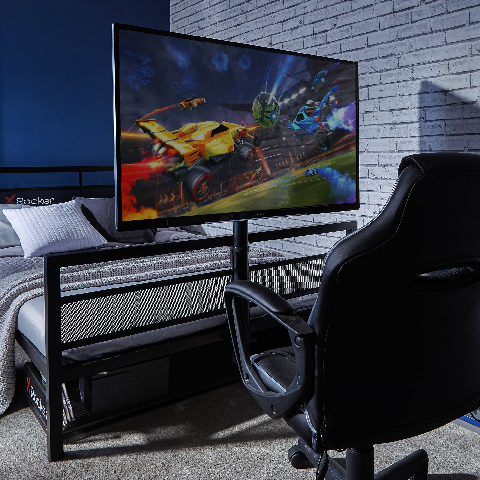 X Rocker Basecamp Gaming Double Bed - Black