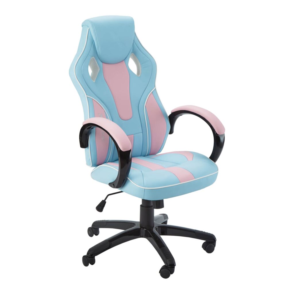 X Rocker Maverick Ergonomic Office Gaming Chair - Bubble gum