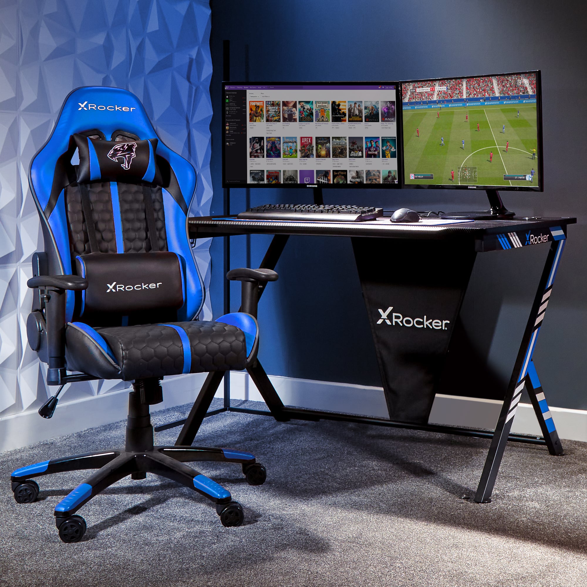 X Rocker Arteon Junior Gaming Chair - Blue