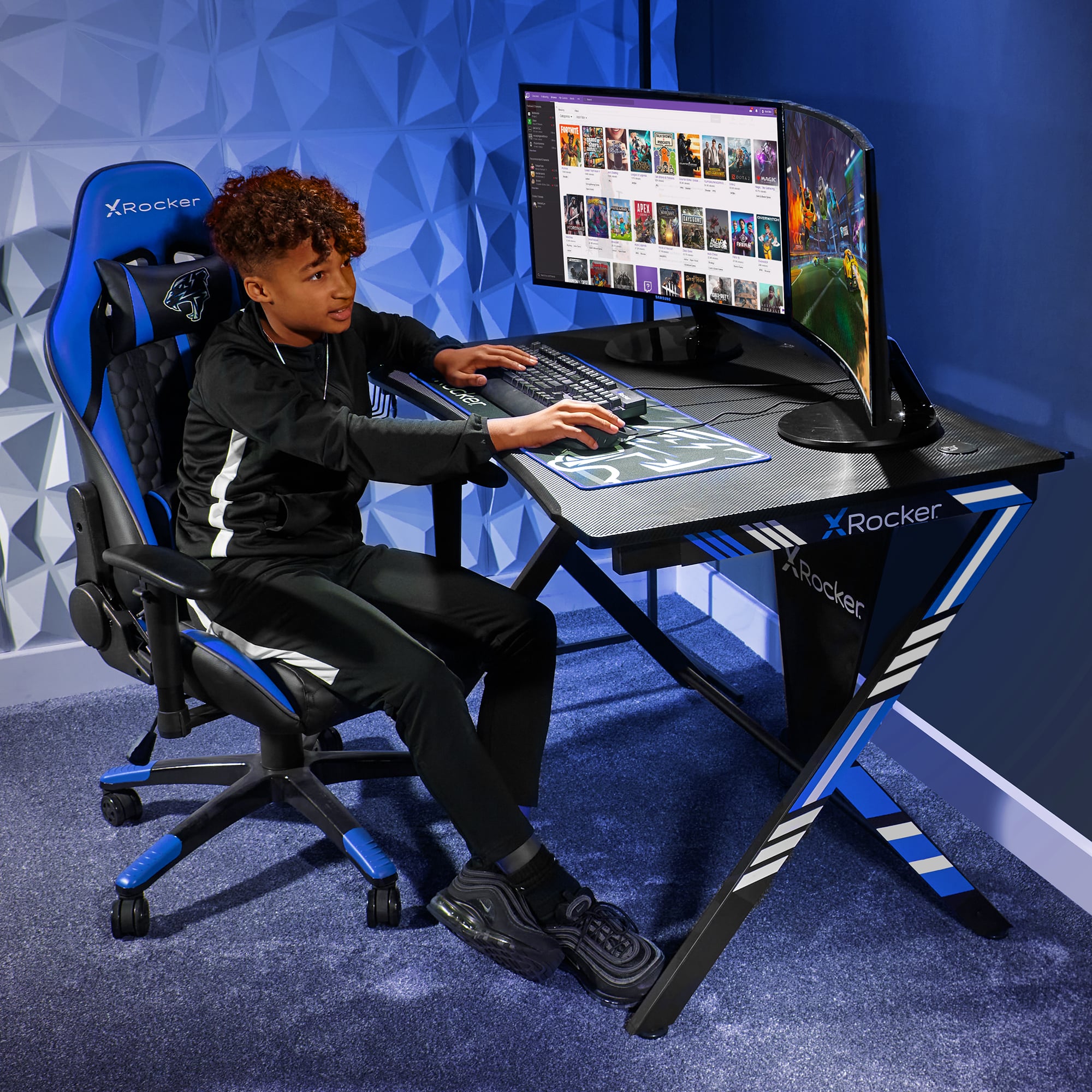 X Rocker Arteon Junior Gaming Chair - Blue