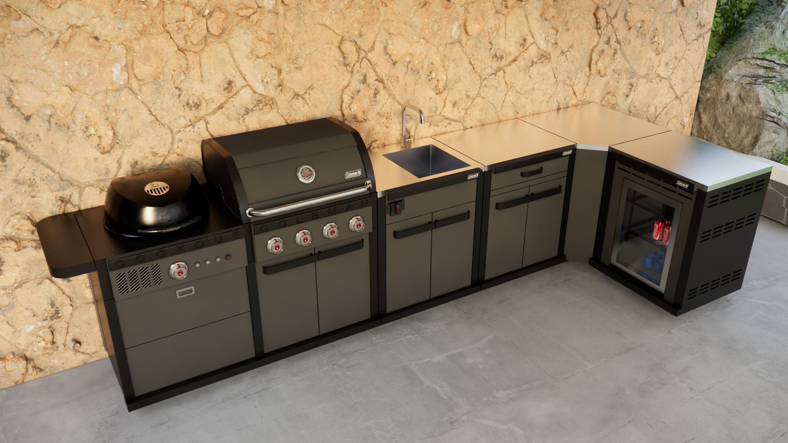 Coleman Revolution Dual Fuel BBQ - Black Matte